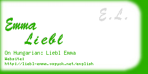 emma liebl business card
